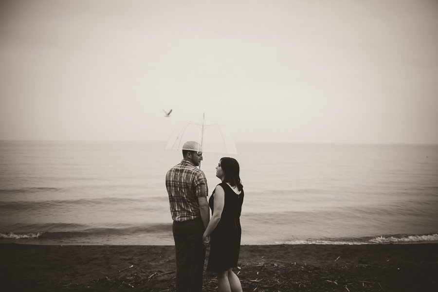 rainy engagement photos, port hope engagement photography, engagement photographer ontario, engagement photographer peterborough, ash nayler photography, ash nayler, ontario wedding photographer