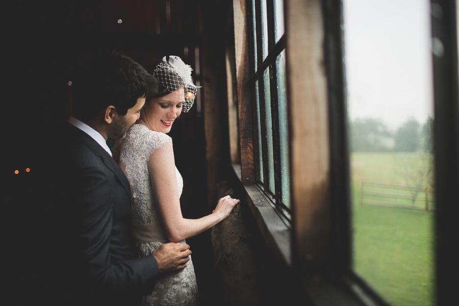 South Pond Farm rainy day wedding