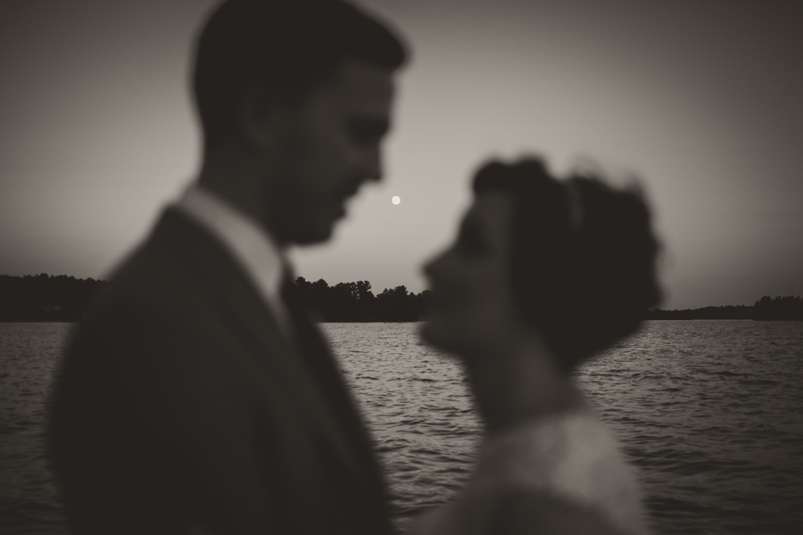 full moon wedding photography