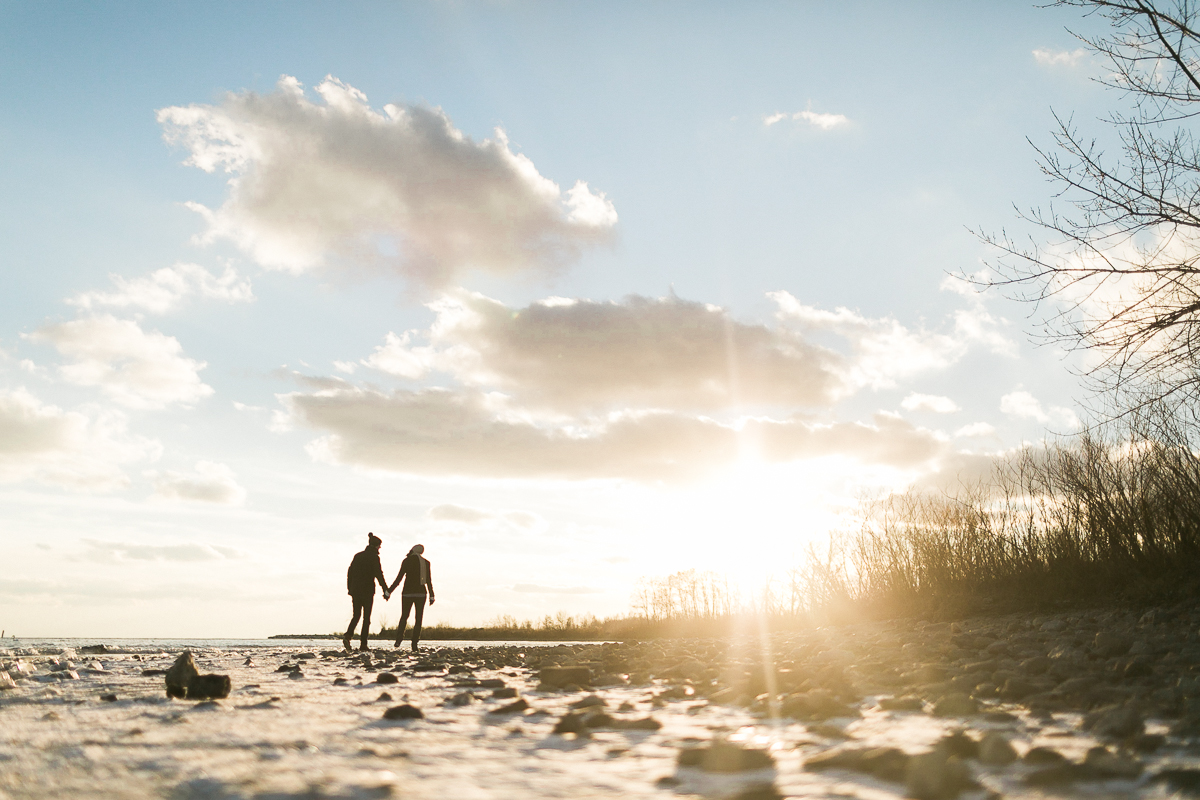 sunset cherry beach