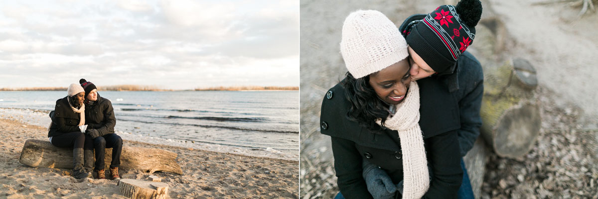 winter engagement photographer