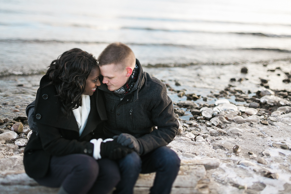 cherry beach engagement session