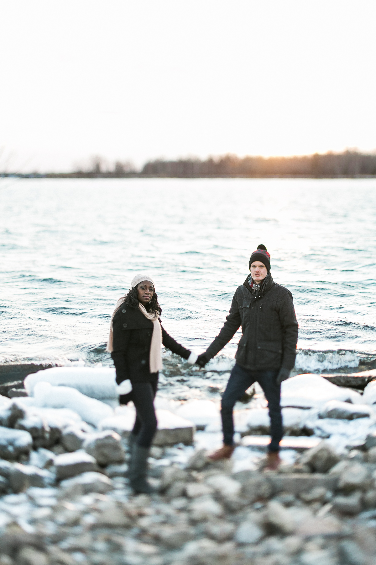 winter engagement session toronto