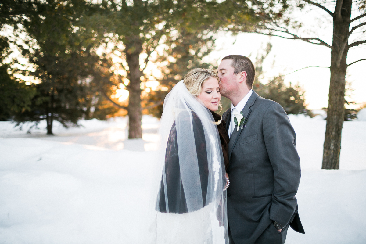 winter sunset wedding elmhirst ontario