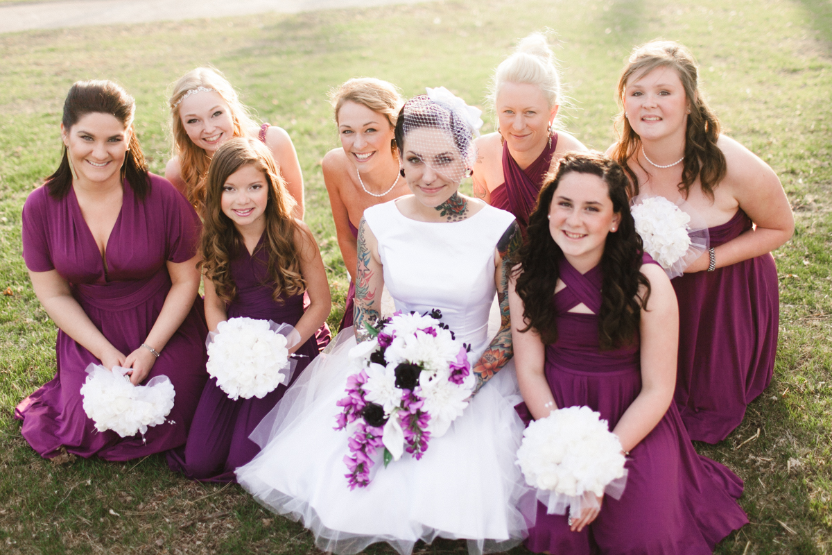 tattooed wedding couple peterborough