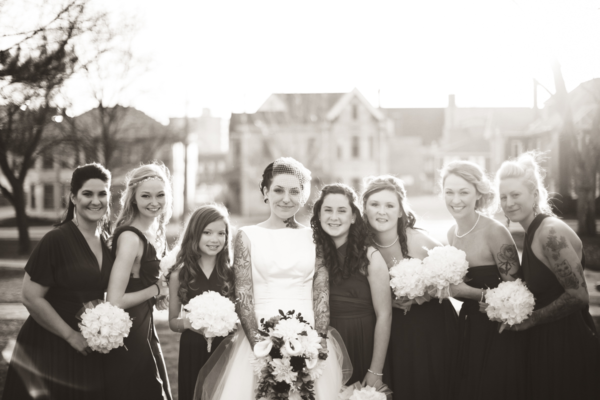 tattooed wedding couple peterborough