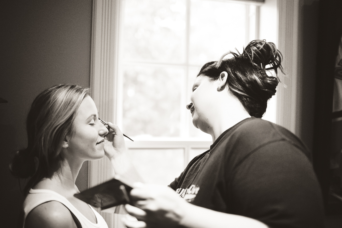 bride getting ready