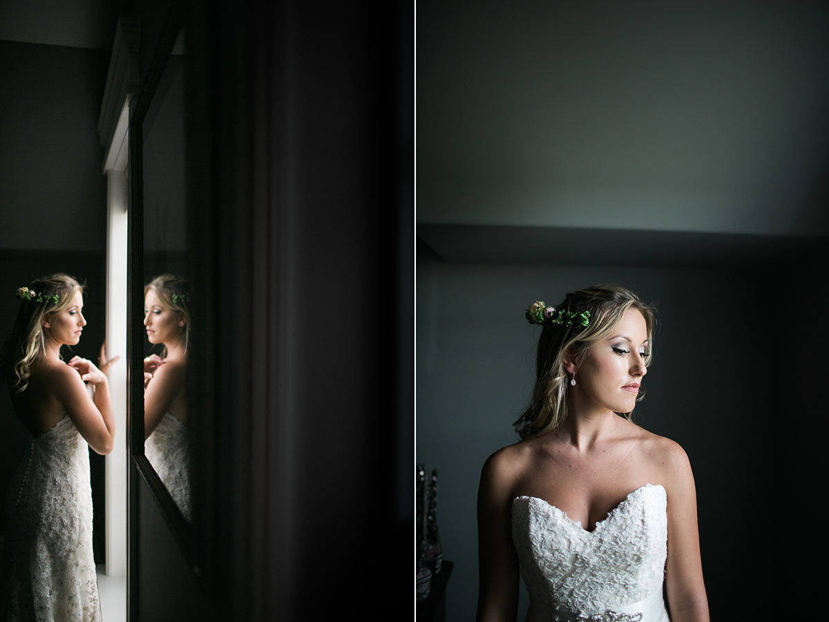 bride with window light