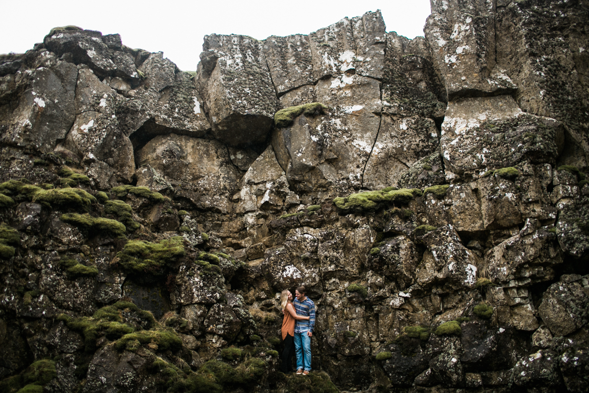 thingvellir park iceland engagement photography