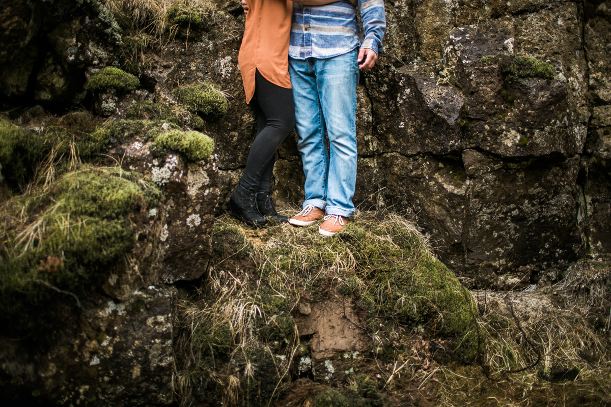 thingvellir park iceland engagement photography