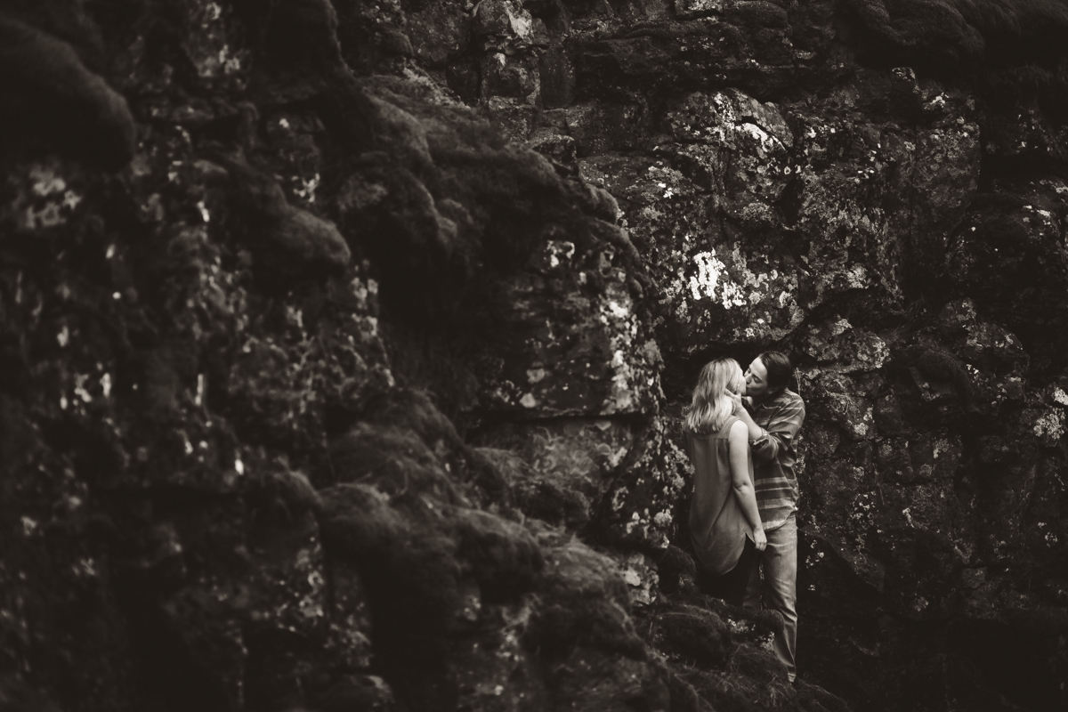 thingvellir park iceland engagement photos