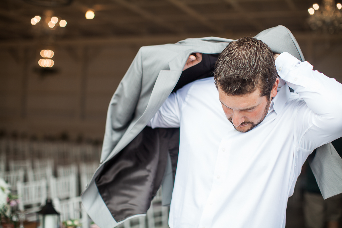 groom getting ready