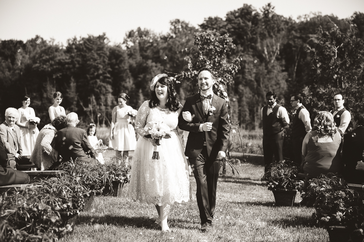 wedding ceremony south pond farms bethany