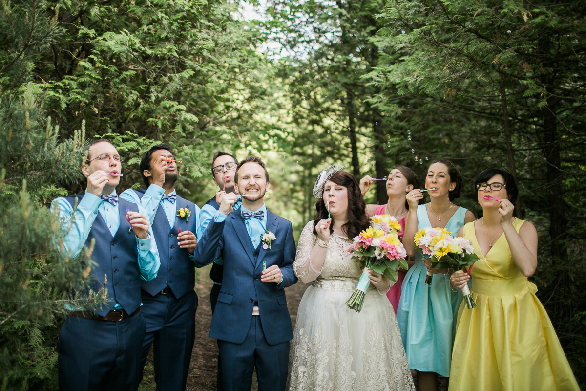 wedding party south pond farms