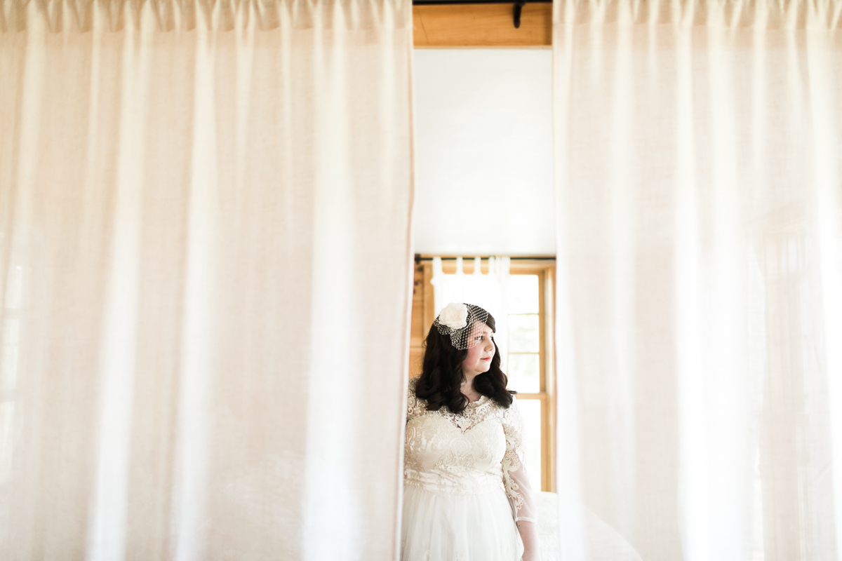 bride getting ready south pond farms