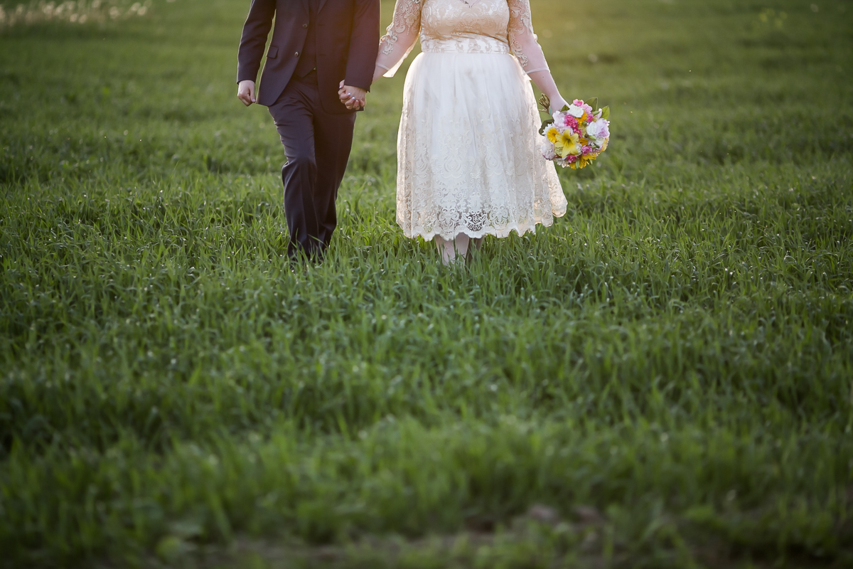 bride and groom south pond farms