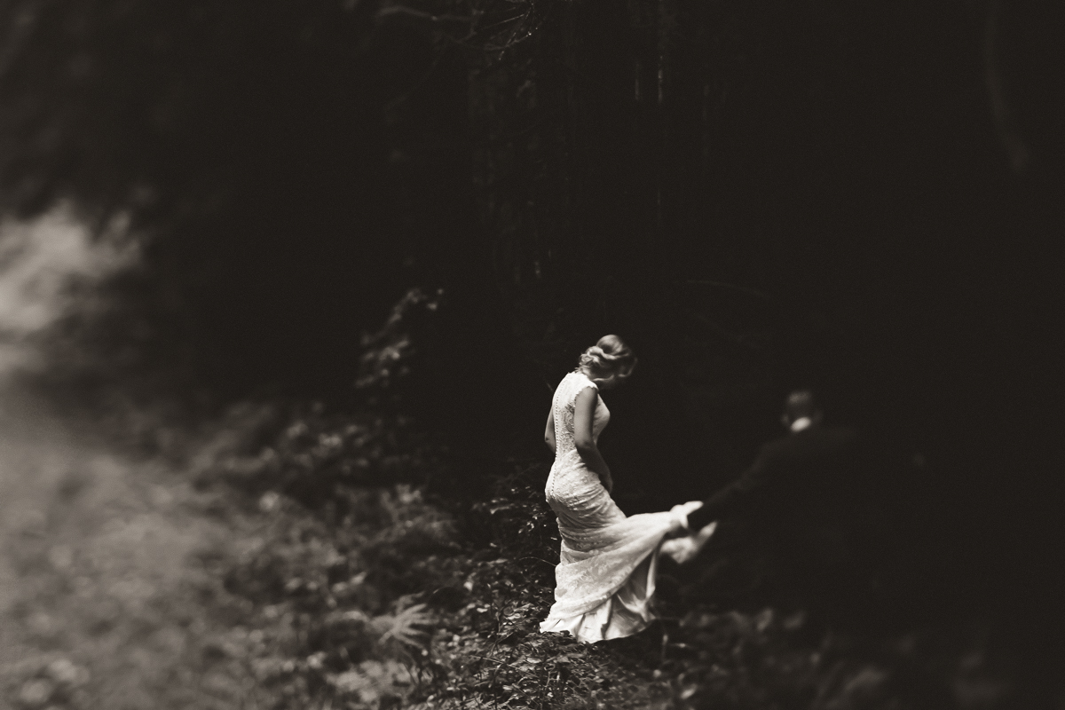 sunshinecoastelopement-walking into woods