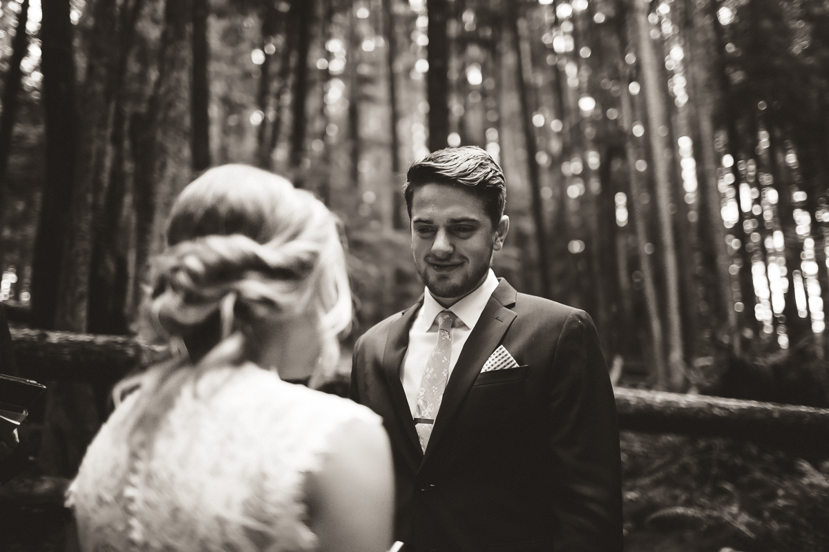 sunshine coast elopement-ceremony in old forest