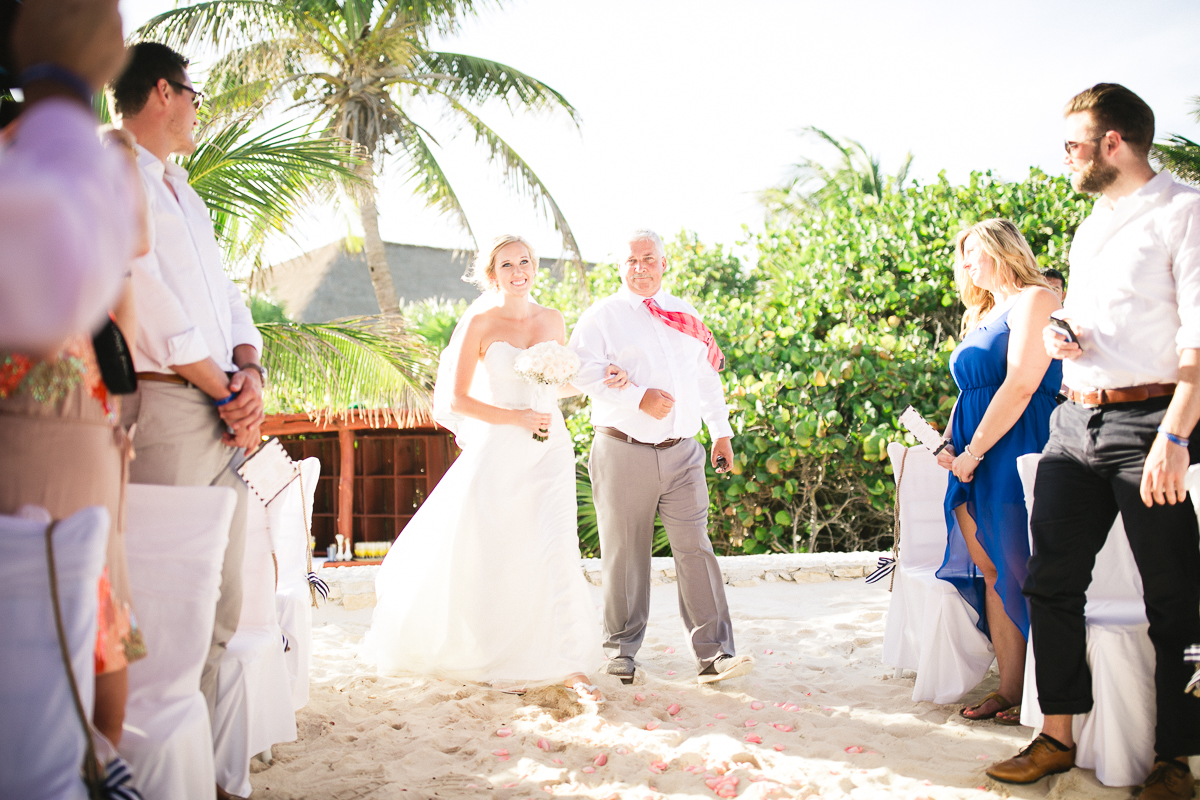 beach ceremony maya riviera wedding photography