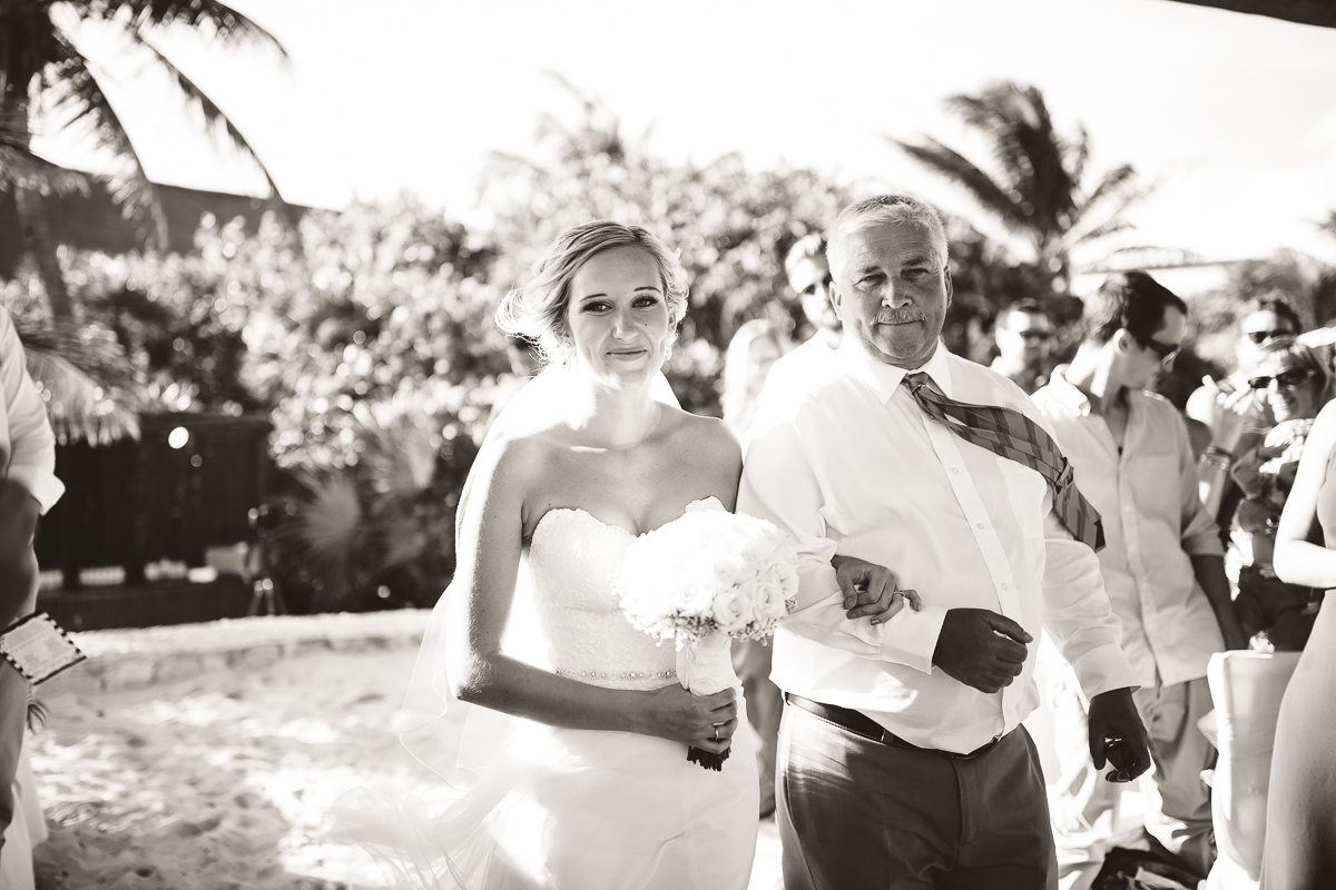 beach ceremony maya riviera wedding photography