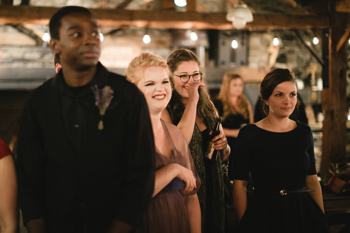 quebec candlelit wedding ceremony