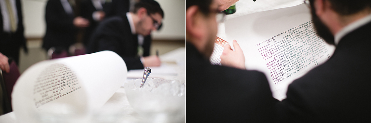 Ketubah ceremony toronto jewish wedding