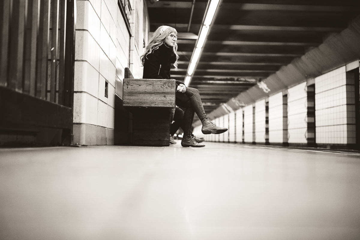 new york city subway self portrait