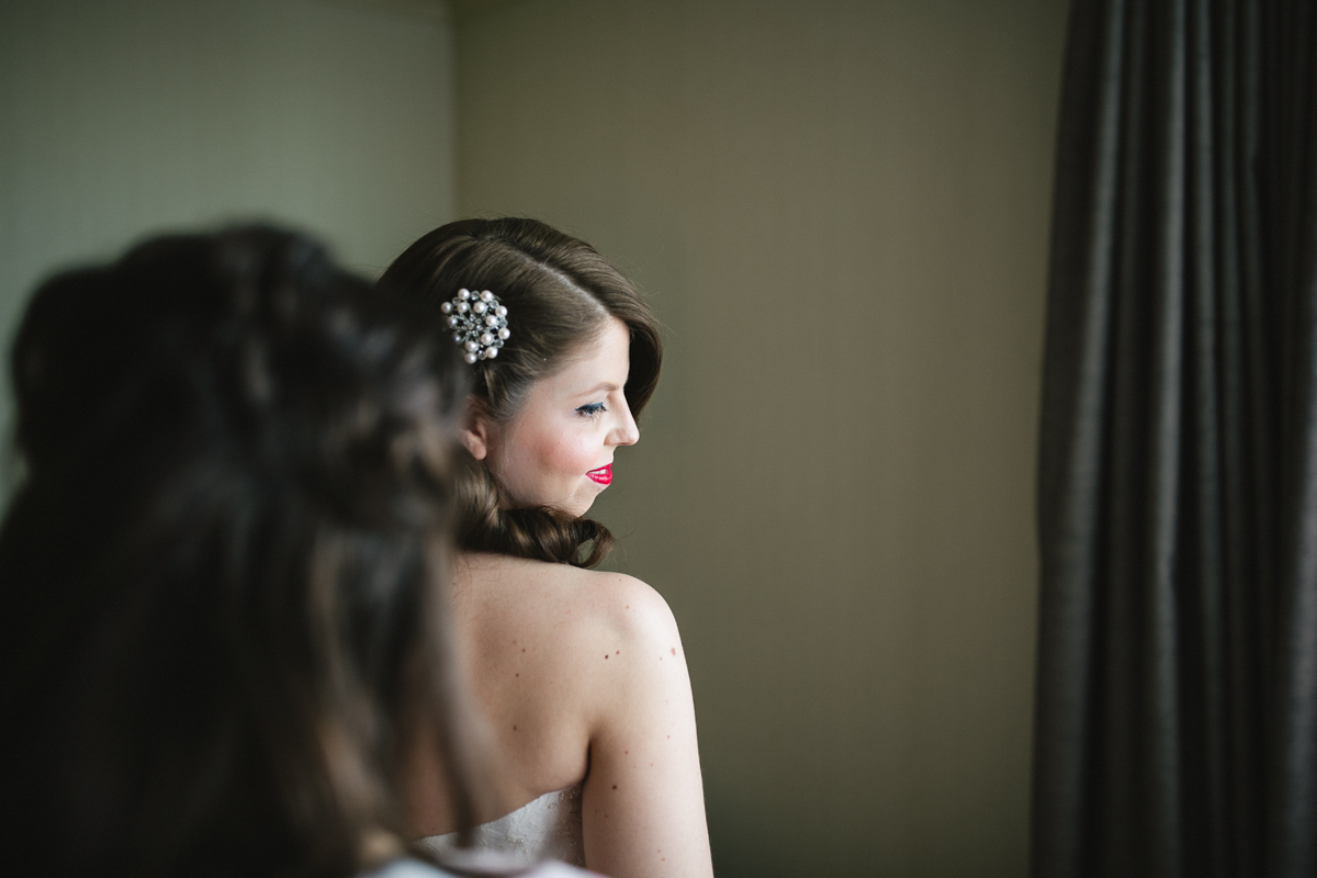 bride getting ready