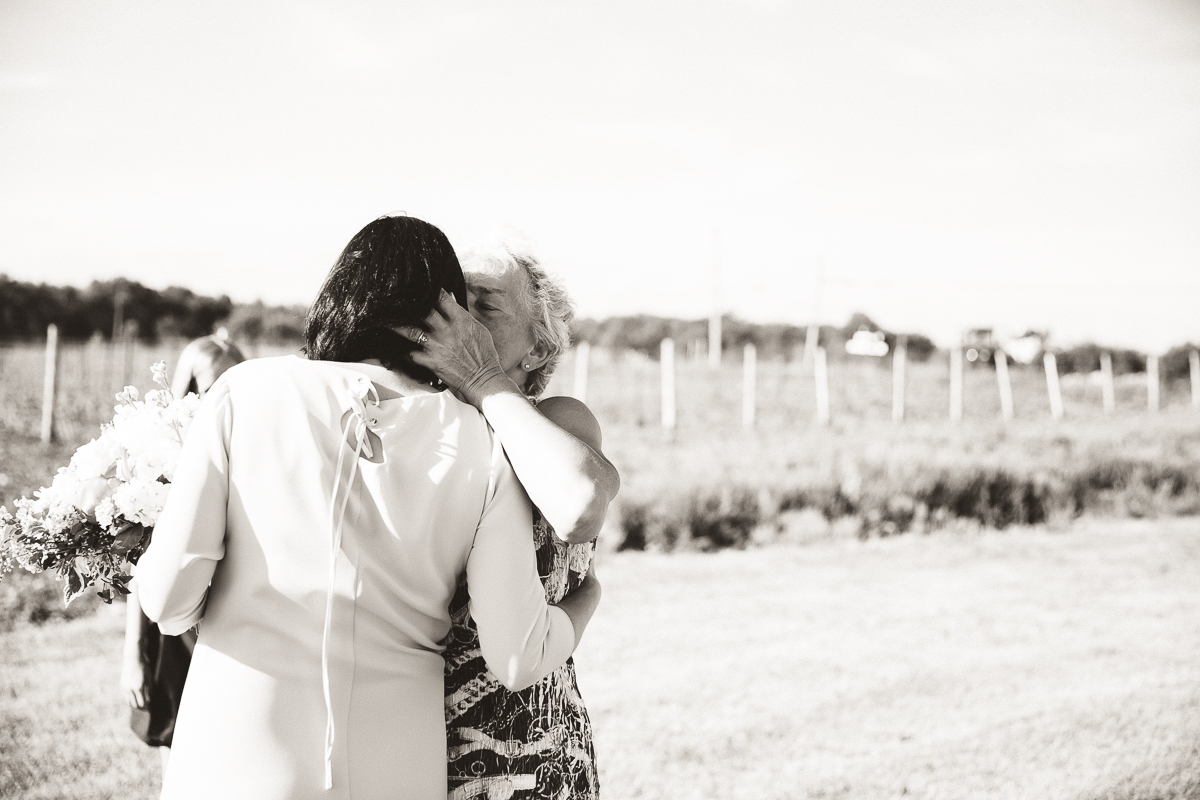 wedding ceremony at hinterland winery