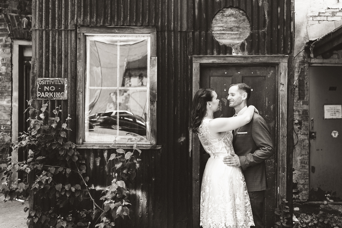 downtown peterborough wedding portraits