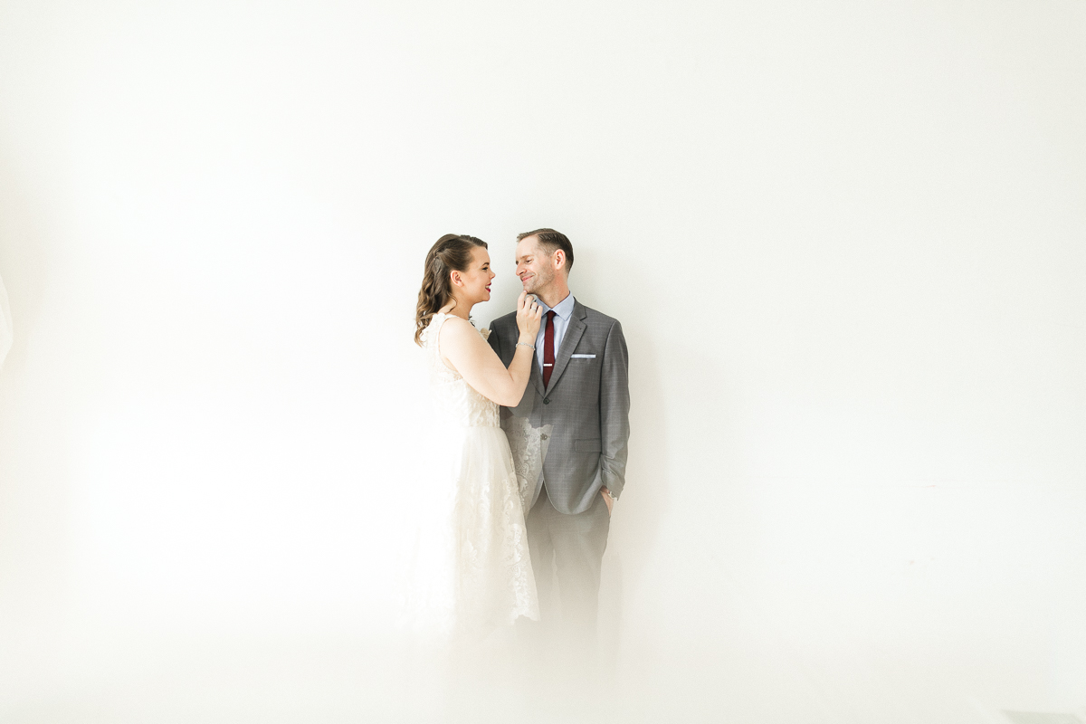 bride and groom george street peterborough studio