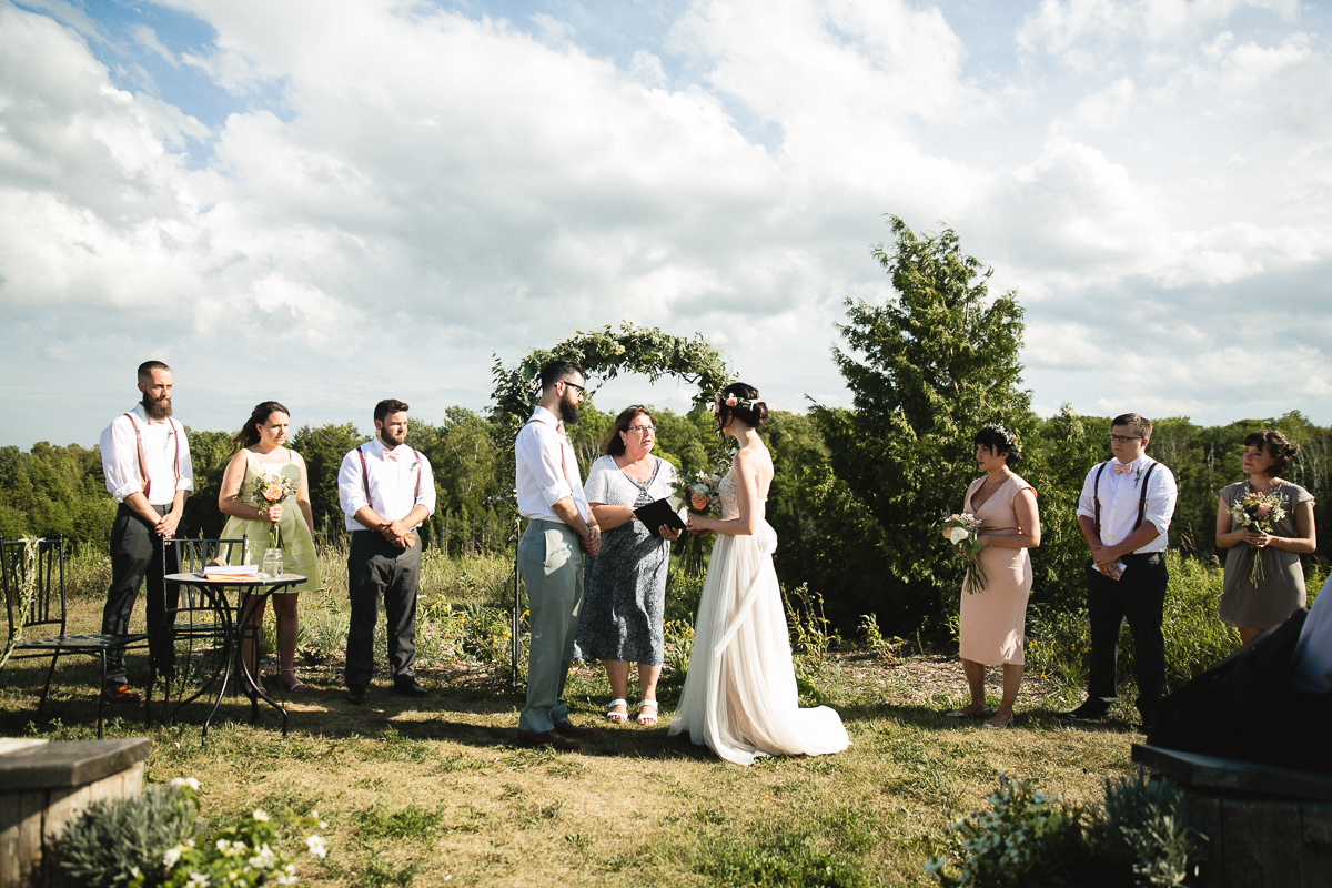 south pond farm wedding ceremony