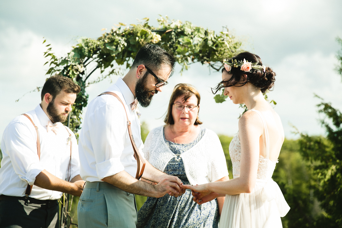 south pond farm wedding ceremony