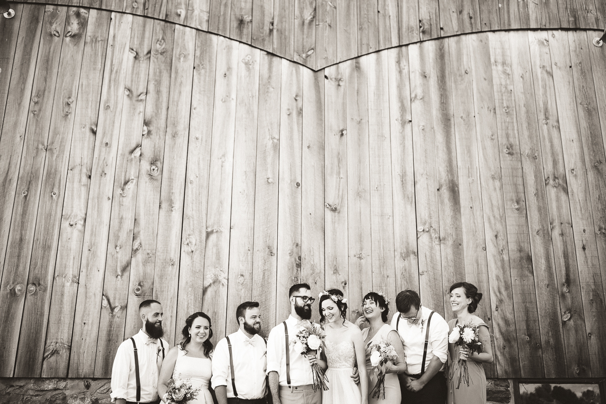 south pond farm wedding party