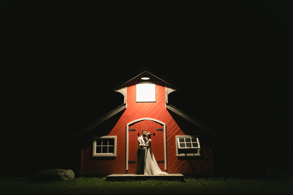 south pond farm at night