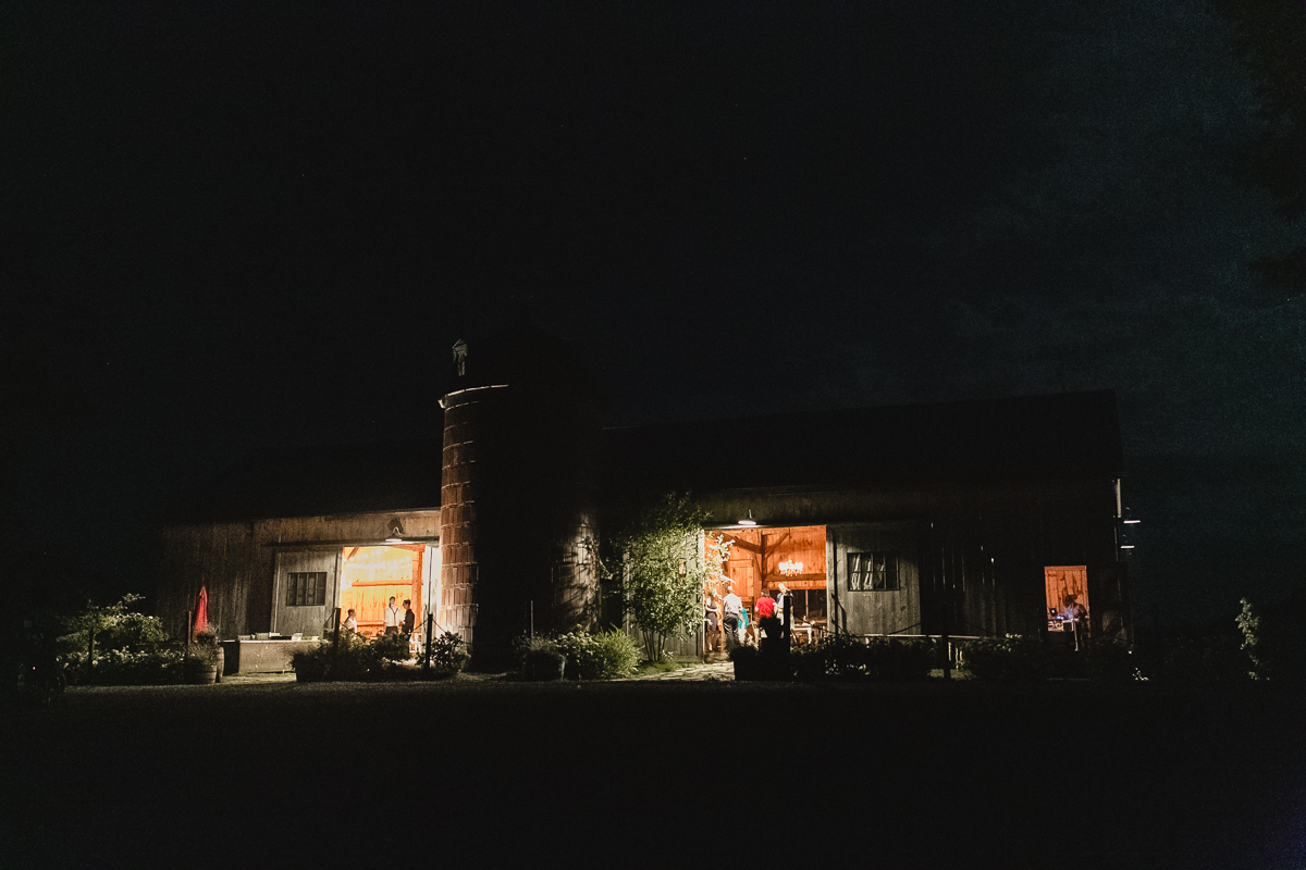 south pond farm at night