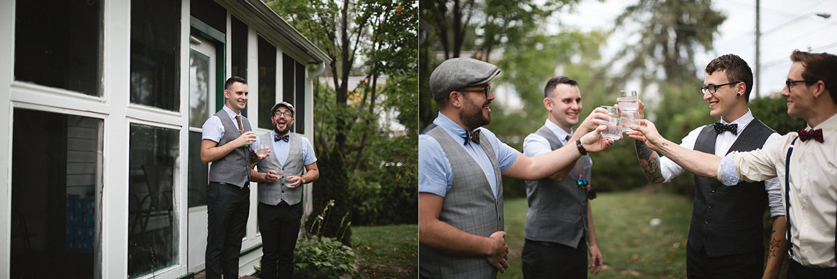 grooms getting ready