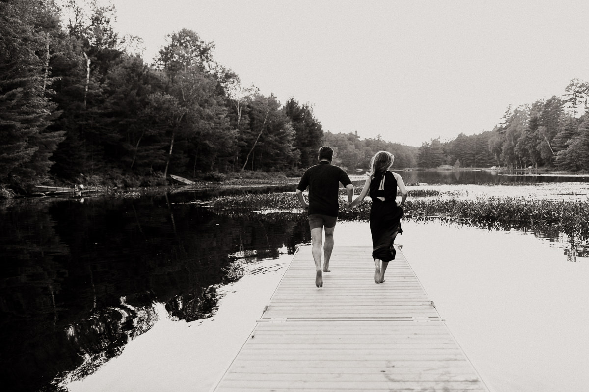 swimming engagement session