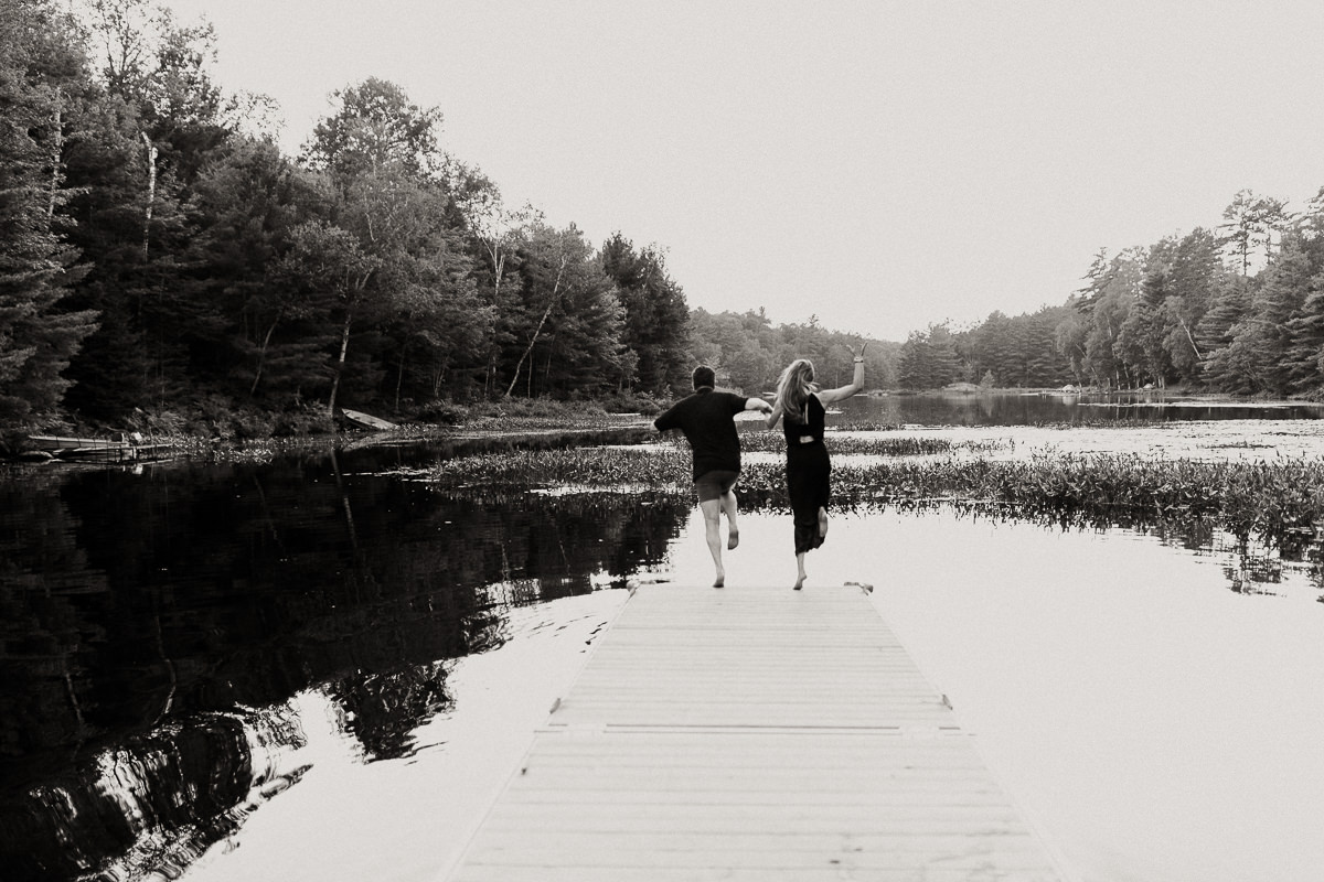 swimming engagement session