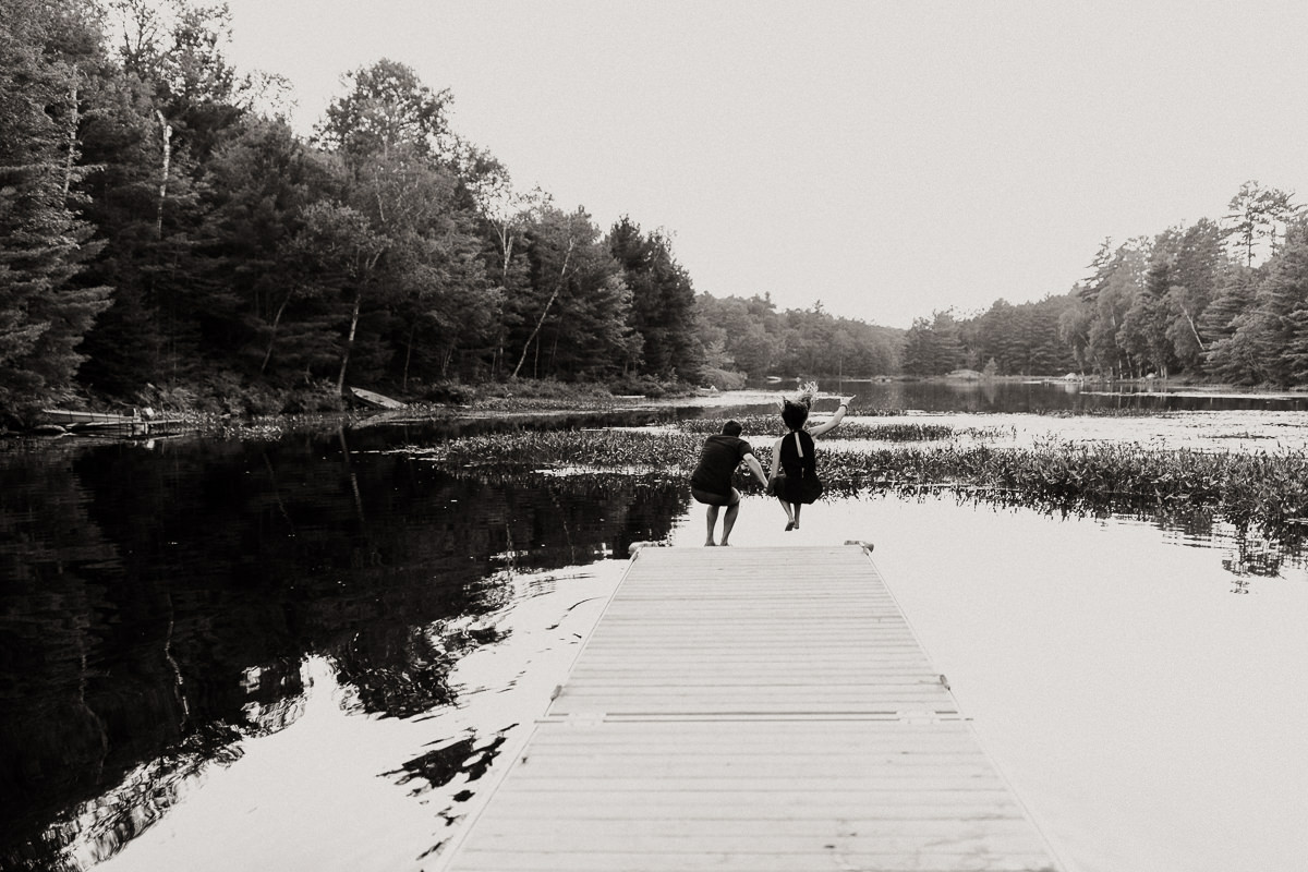 swimming engagement session