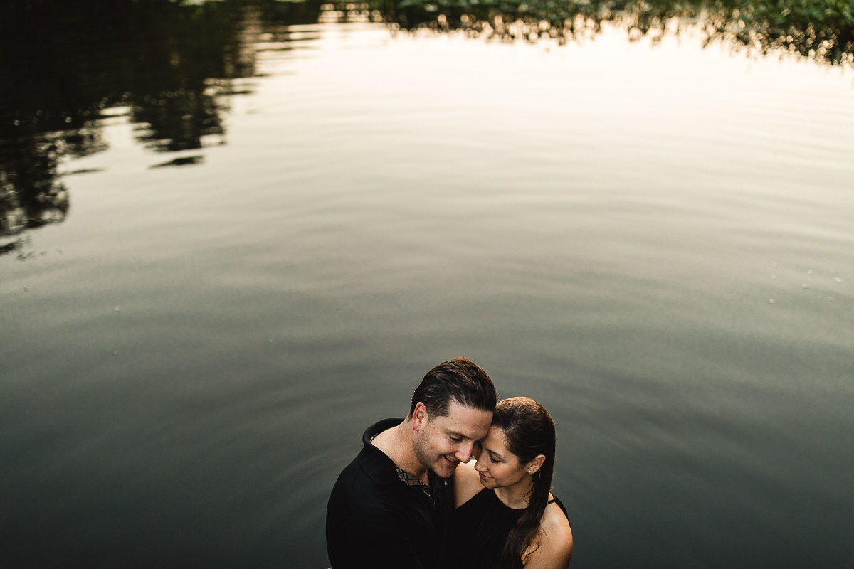 swimming engagement photographer