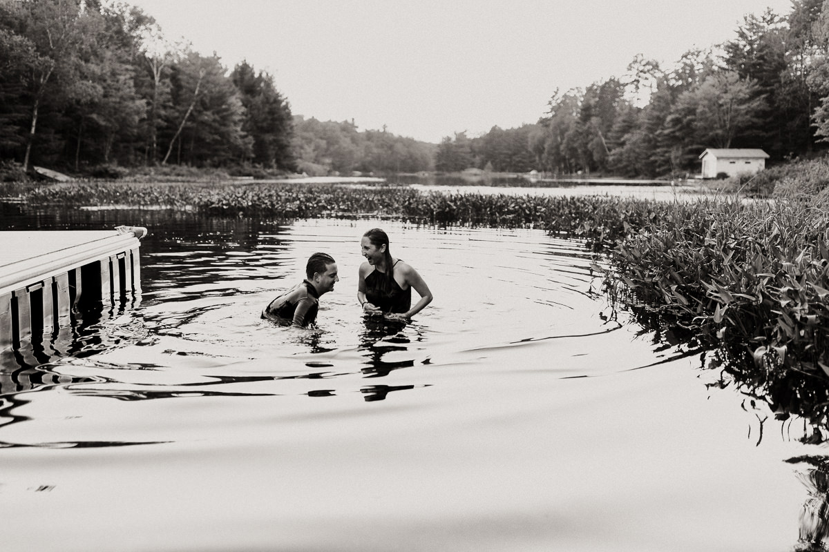 swimming engagement photographer