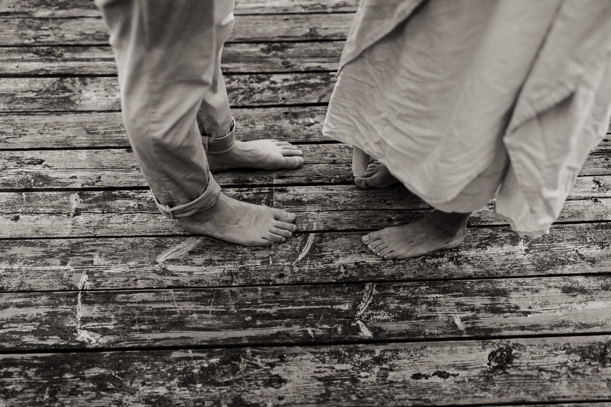 sunset dock couples photos