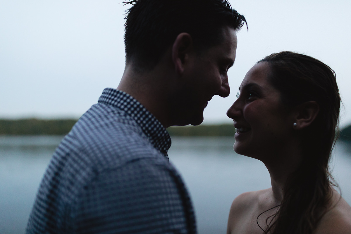 sunset dock couples photos