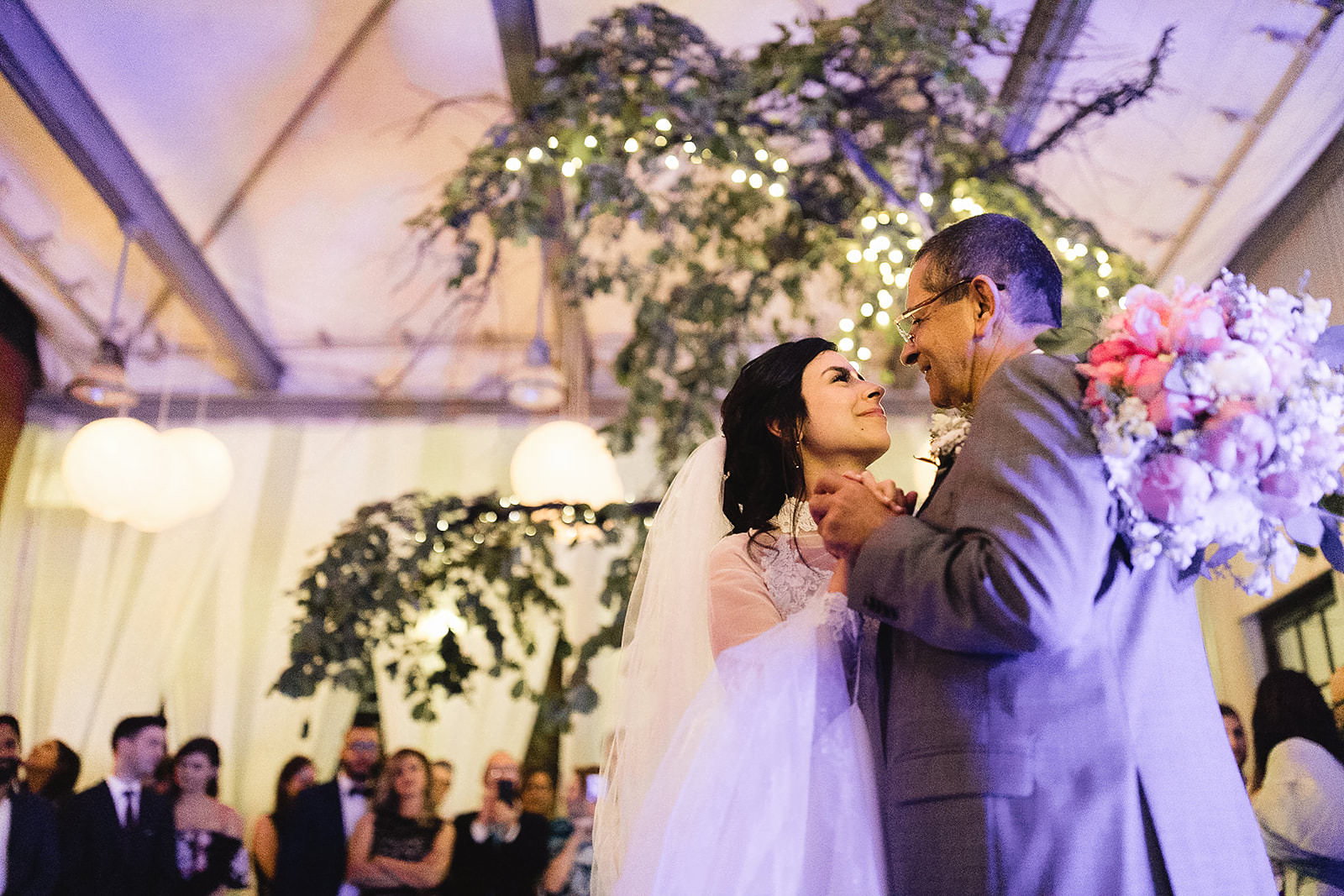 Wedding reception dancing at Caffino