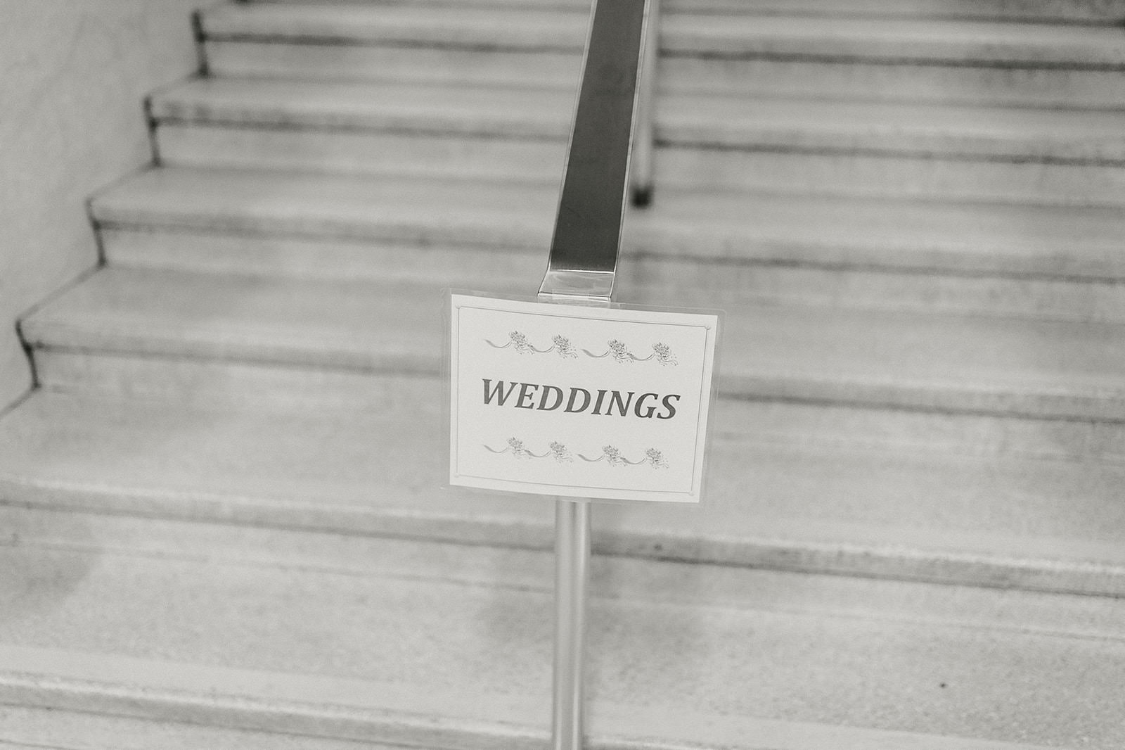 intimate city hall wedding