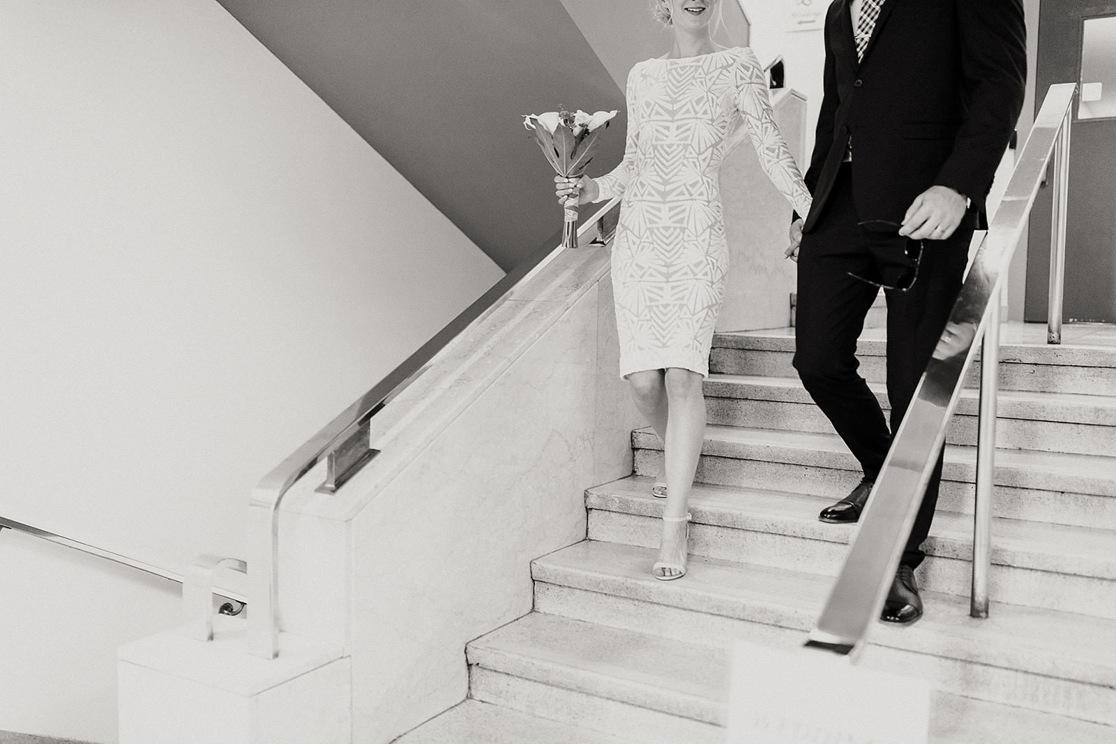 intimate city hall wedding