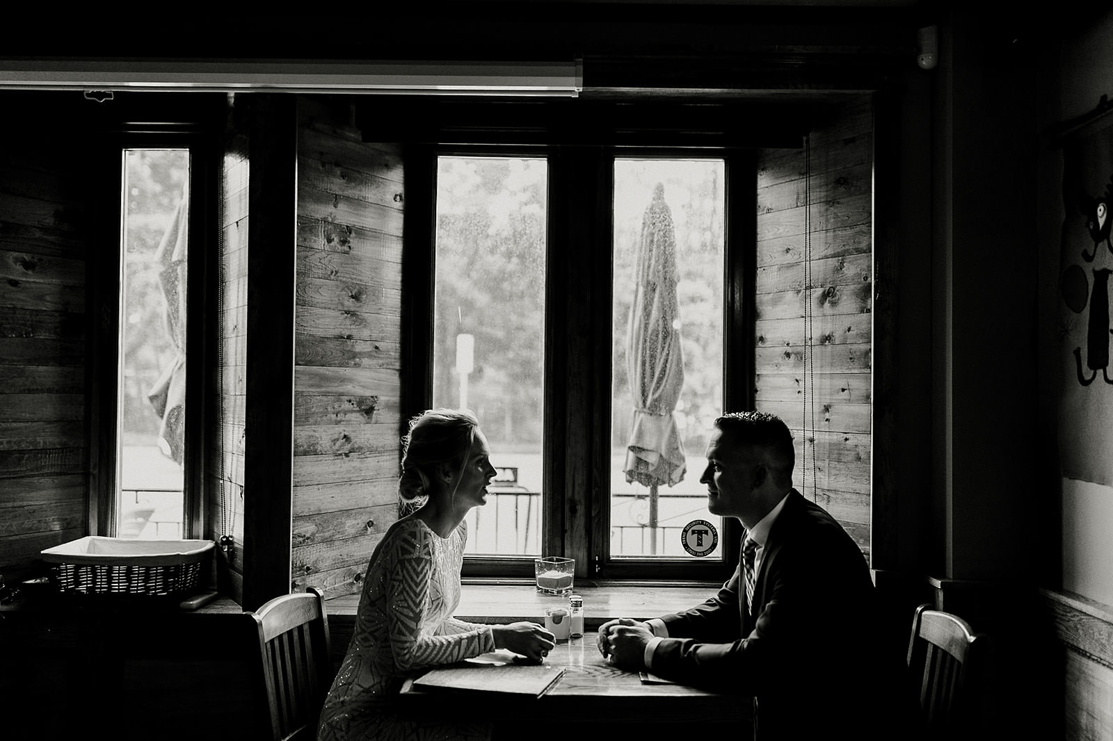 intimate city hall wedding bride and groom portraits