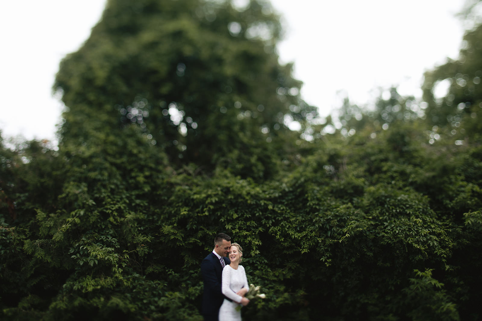 intimate city hall wedding bride and groom portraits