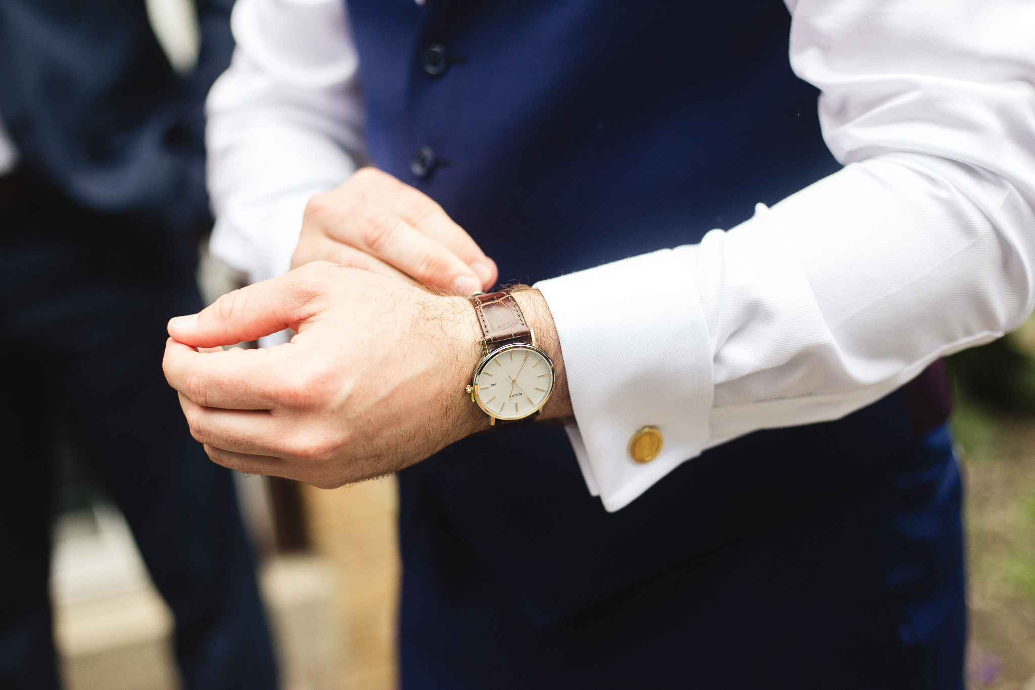 groom getting ready